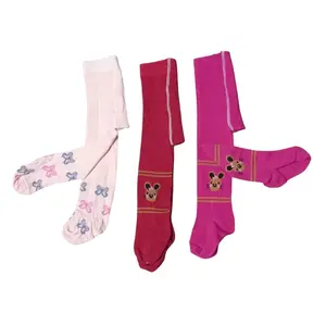 2 pcs leging bayi tutup kaki campur warna Katun Cotton rich