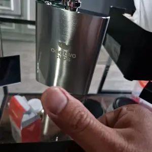 One Two Cups Botol Minum Saku Hip Flask Stainless Steel 201 8oz Klasik Koboy Cowboy Style Vintage - MS351