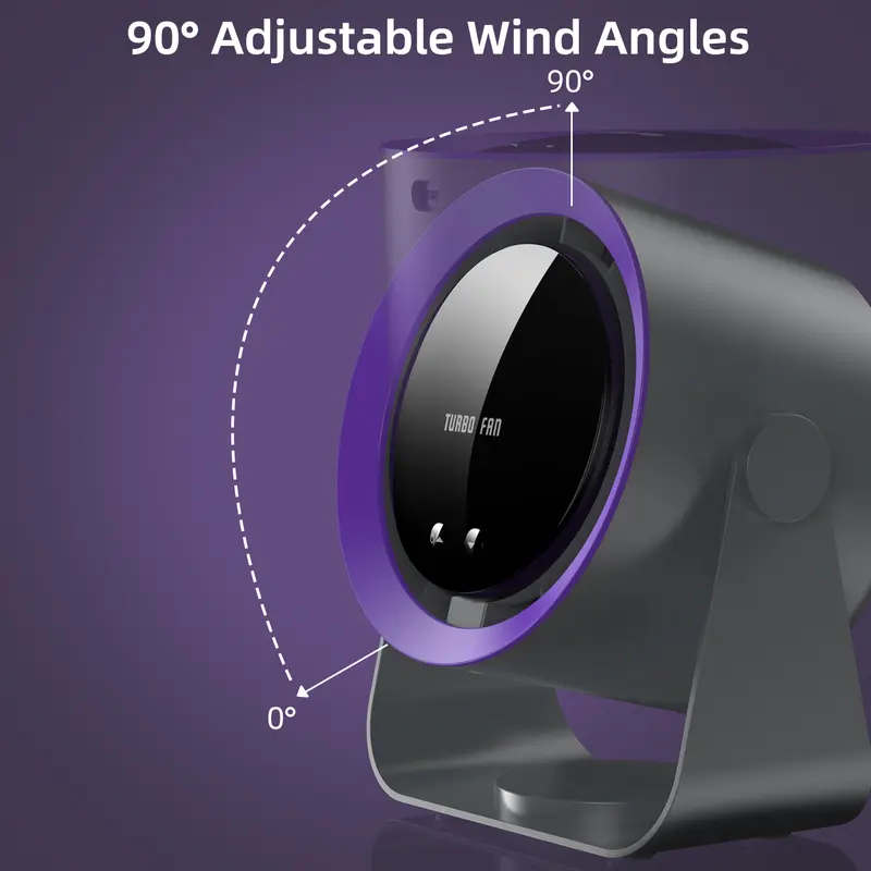 GOOJODOQ FS078 High-speed Desktop Turbine Circulating Fan 4000MAH - Garansi Resmi 6 Bulan . 4