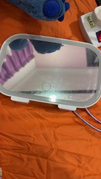 Product Review of LEVINO Led Car Mirror With Light Rechargeable Sun Visor Mirror Universal Car Interior Clip Makeup Mirror Automotive Manual Pink from A**h A**z 1