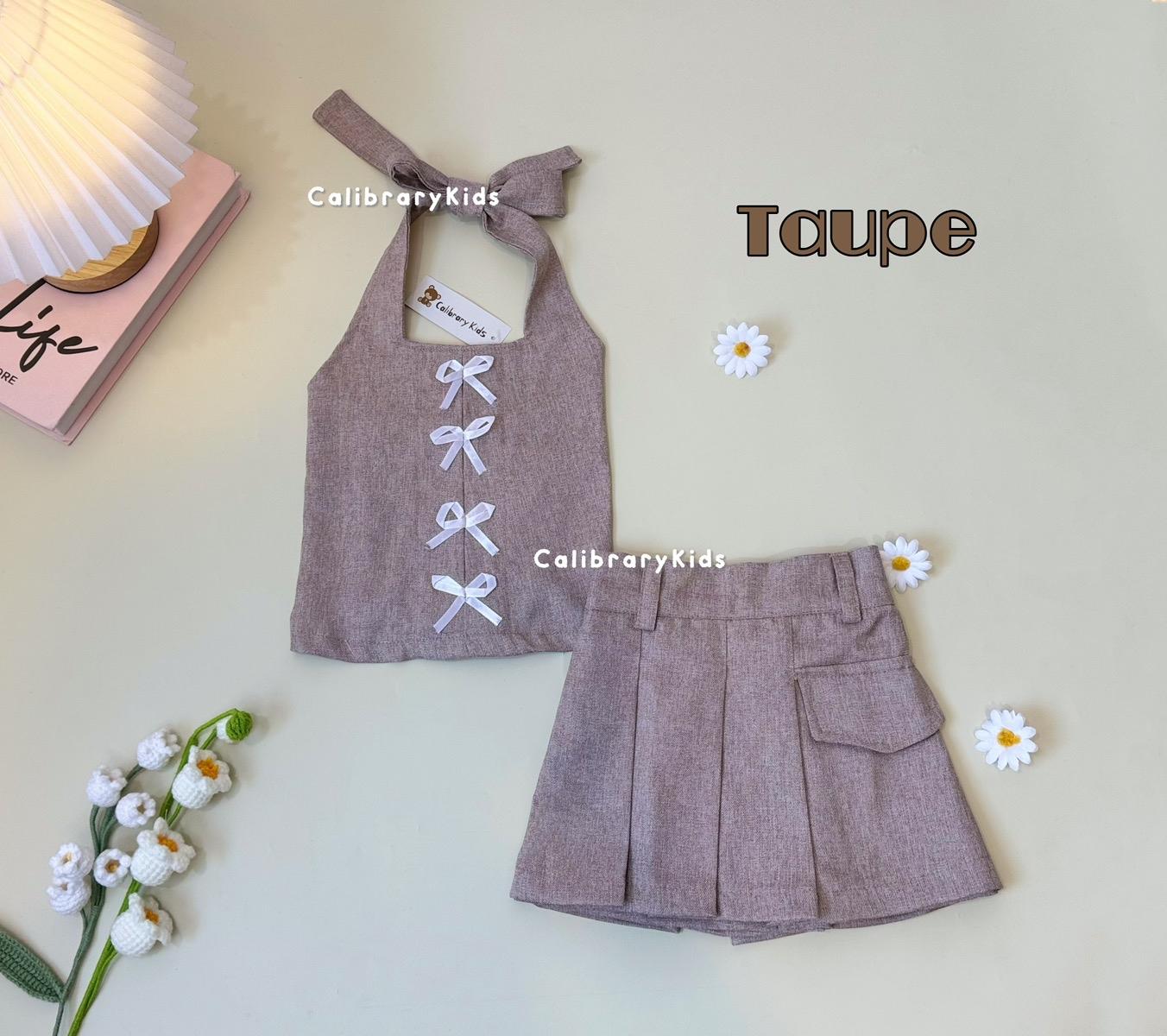 { CalibraryKids }  Set Ryuta Bow | Setelan Skort anak |celana rok anak perempuan | fashion anak Cewek | Outfit anak