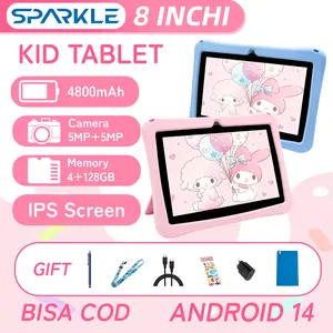 ANA TAB S13/S17 Anak Tablet 8 inch 7 inch STUDY TERBARU 4GB ROM 128GB TABLAT UNTUK ANAK BELAJAR Game IWAWA Android 14 IPS Screen Case Silikon