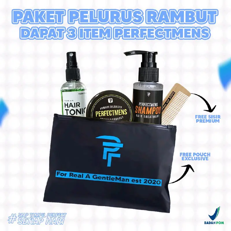 PAKET PELURUS RAMBUT PRIA PERFECTMENS PERAWATAN MELURUSKAN DAN MENUTRISI RAMBUT VITAMIN RAMBUT PRIA PERFECTMENS 1