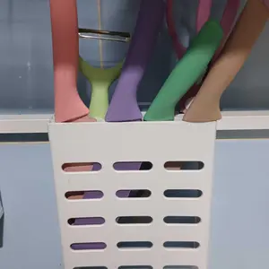 Pisau Set 6 in 1 Rainbow Stainless Steel Lengkap Dengan Gunting Peeler Buah Sayur Serbaguna Kitchenware