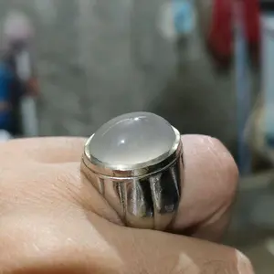 Natural Batu Anggur Blue Klasik Kristal Giwang Melintir