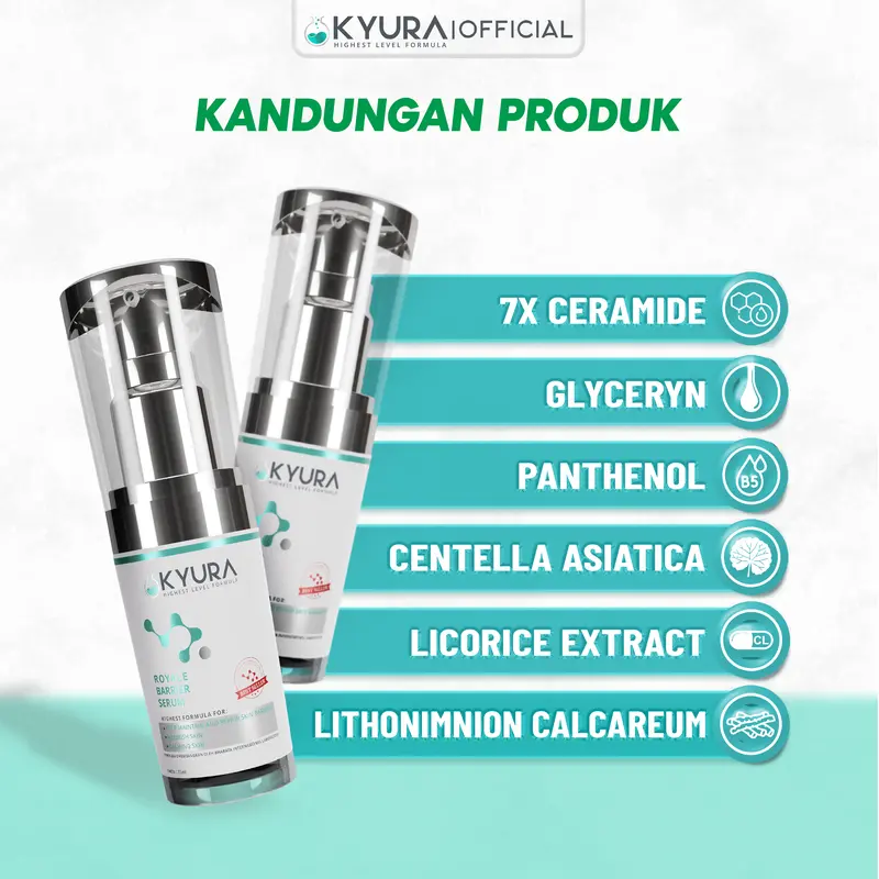 Kyura Royale Barrier Serum Mencerahkan Wajah Kusam & Perbaiki Skin Barrier 1