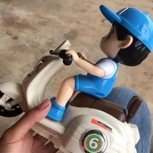 HAPPYTOYS.888 #D38 MAINAN MOTOR VESPA JUMPING MOTORCYCLE TIDE FLOW
