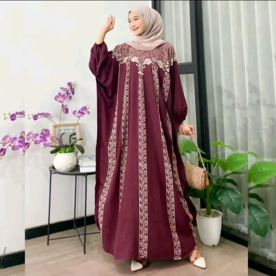 Kaftan jumbo dendana ld 180cm rayon premium lengan panjang