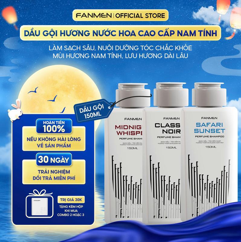 Mua nhiều giá hời [150ml] DẦU GỘI Fanmen dầu gội nam hương nước hoa cao cấp giúp làm sạch sâu nuôi dưỡng tóc chắc khỏe phục hồi da đầu lưu hương dài lâu, tặng hộp PreN khi mua combo sản phẩm