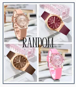 Jam Tangan Wanita Ramdom Original Kaca Stainless Watches