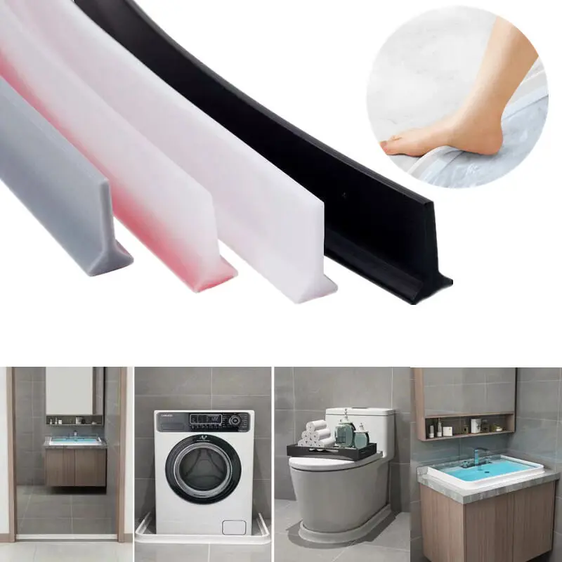 Water Stopper Silikon Lis Strip Karet Penahan Air Kamar Mandi WC Hujan