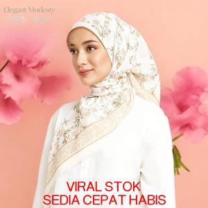 Hijab bunga saiz besar Hijab Aspek Empat Sama Terlaris Kalis debu bernafas 110 Selendang Organza Sulaman Songket Melayu Bawal Premium Kapas Voile Sedondon Dewasa & Remaja & Kanak-kanak Tangan Tarik Benang Kelantan Sulaman SURI Harum Airis Chiffon Lengkung