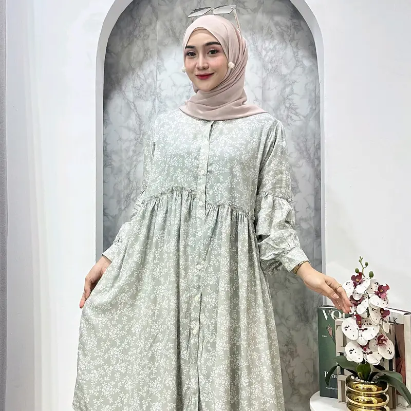 KIARA TUNIK - ATASAN RAYON MOTIF ADEM LEMBUT 1