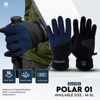 Gambar Glove Outdoor Hiking Hangat Polar 01 Hikemore - Black Grey, M dari Hikemore Kab. Tangerang 3 Tokopedia