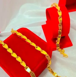 lapis kristal 24k gelang padi 5 suku sedang mainan 5 bisa di sepuh dan di cuci ulang