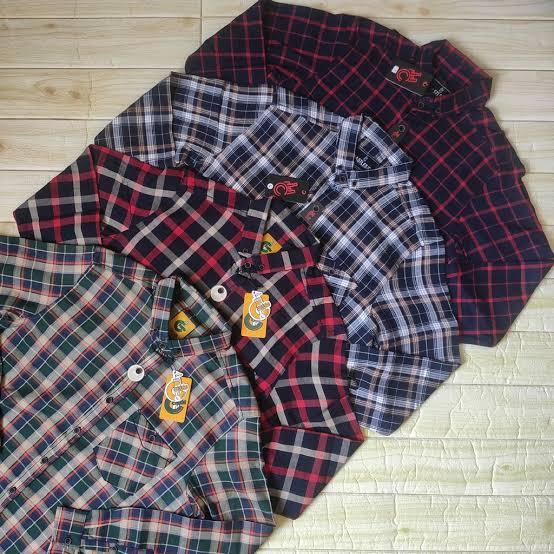Product Introduction of PAKET HEMAT 150RB DAPAT 3PCS KEMEJA FLANEL LENGAN PANJANG BAHAN WOLL FLANNEL IMPORT PREMIUM PRIA WANITA DISTRO 3