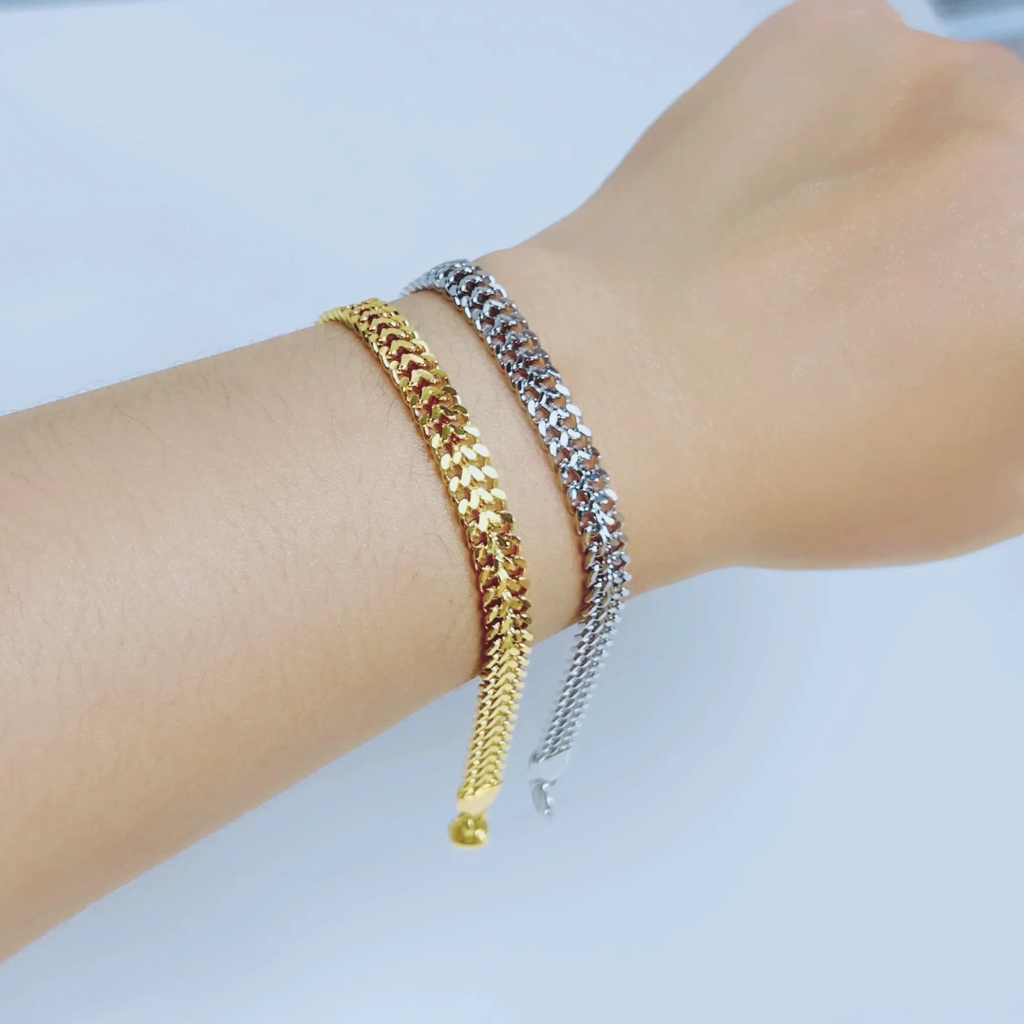 Gelang Tangan Rantai Tikar Tipis Minimalis GD09