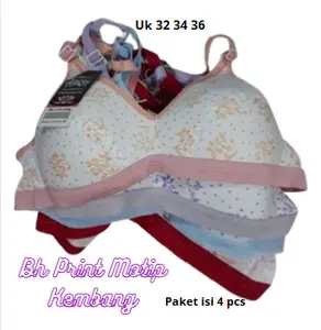 4( Empat ) ) Pcs Bra/bh/sport/ABG/remaja/wanita/ibu/tanpa kawat/busa tipis/jumbo/Caresby/murah/lusinan/grosir