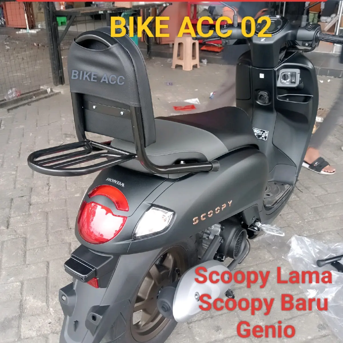 Sandaran Jok Motor Scoopy Genio 2012_2024