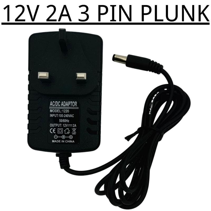 AC TO DC ADAPTER 12V 2A UK SWITCHING POWER SUPPLY POWER - TikTok Shop ...