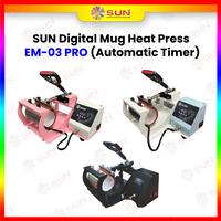 Gambar Mesin Sablon Mug / Gelas / Asbak / Tumbler Aluminium - Premium Digital Mug Heat Press GKT-01 / EM-03 PRO - EM-03 Pro Black, Surabaya dari Sun Indonesia Kota Surabaya 1 Tokopedia