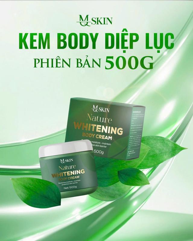 MẪU MỚI KEM BODY DIỆP LỤC MQ SKIN PHIÊN BẢN HỘP 500G chăm sóc da làm đẹp da body phụ nữ