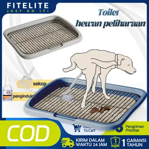 Toilet Anjing Premium Anti Tumpah + GRATIS Sekop & Penarik Urine! Mudah Dibersihkan, Desain Praktis Cocok untuk Semua Ras Anjing/pup training/Training Potty Pad Pee Poop Training Pad Tray/ Tatakan Pipis Anjing Kucing