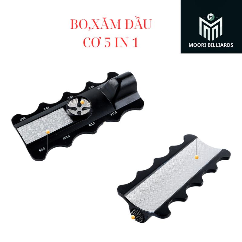 Bo đầu cơ Bida/Bi-a - Xăm Mài Đầu Tẩy - Đầu Tẩy Bida 5 in 1 Cao Cấp