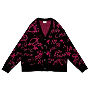 JANGO Knitwear Cardigan Gravity Pink | Cardi Unisex | Sweater Rajut Premium