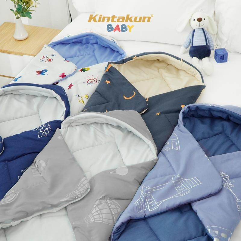 [BEST SELLER] KINTAKUN BABY Selimut Bayi Topi Lembut Tebal Baby Hoodie Blanket 75 x 75 cm 2