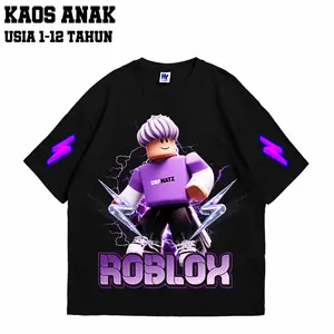 [Free Stiker Nama] Kaos Anak Hykids Motif Roblox Number untuk usia 1-12 Tahun Laki-laki dan perempuan