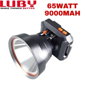 SENTER KEPALA LED LUBY L-2931L 65WATT BATERAI 9000MAH TAHAN HINGGA 50JAM - CAHAYA TERANG - WATERPROOF