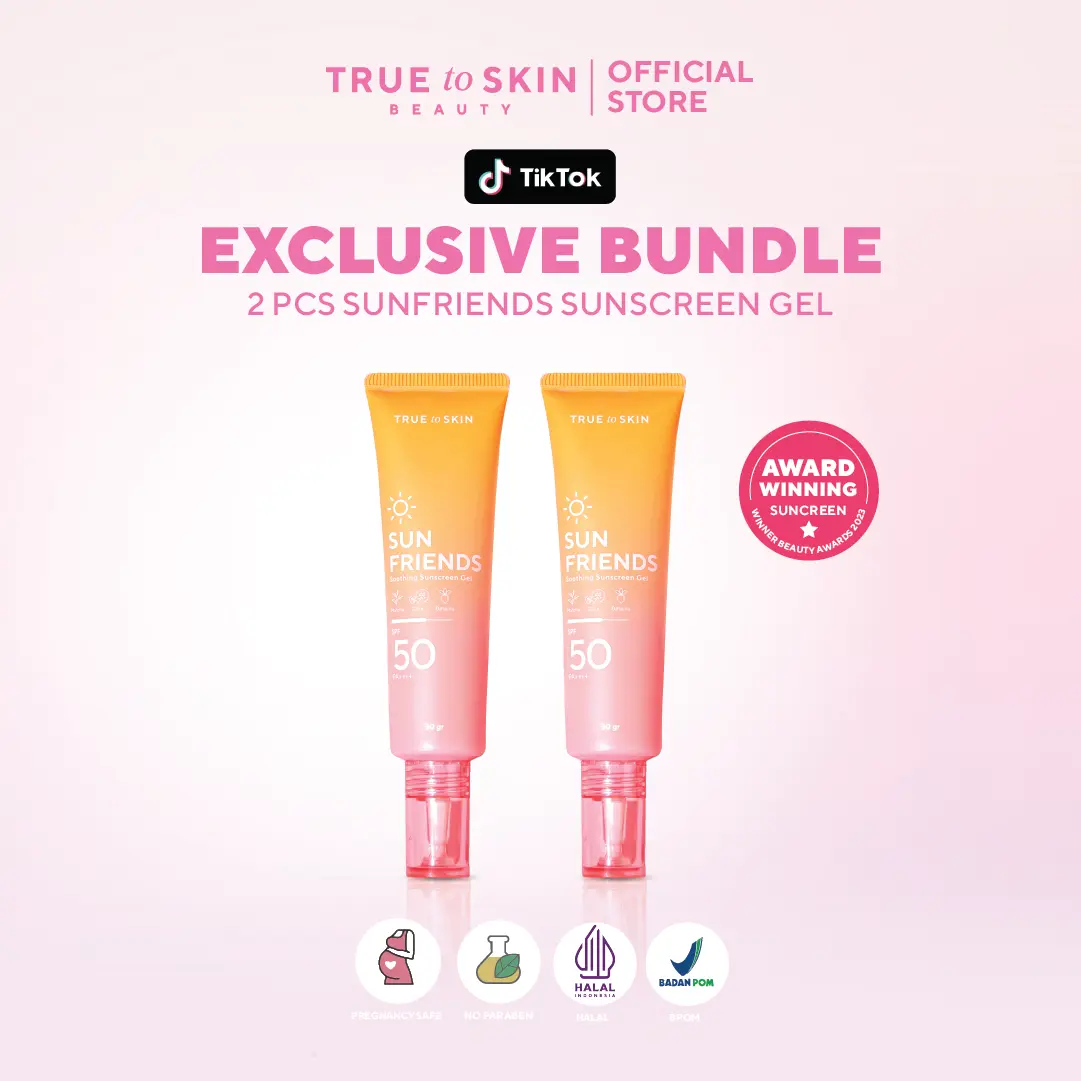 True to skin - [BUNDLE 2 pcs] Sunfriends Sunscreen Gel 50 PA ++++