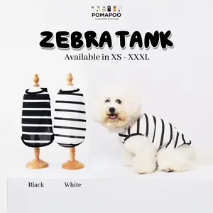 POMAPOO - Baju Kucing dan Baju Anjing Zebra Tank