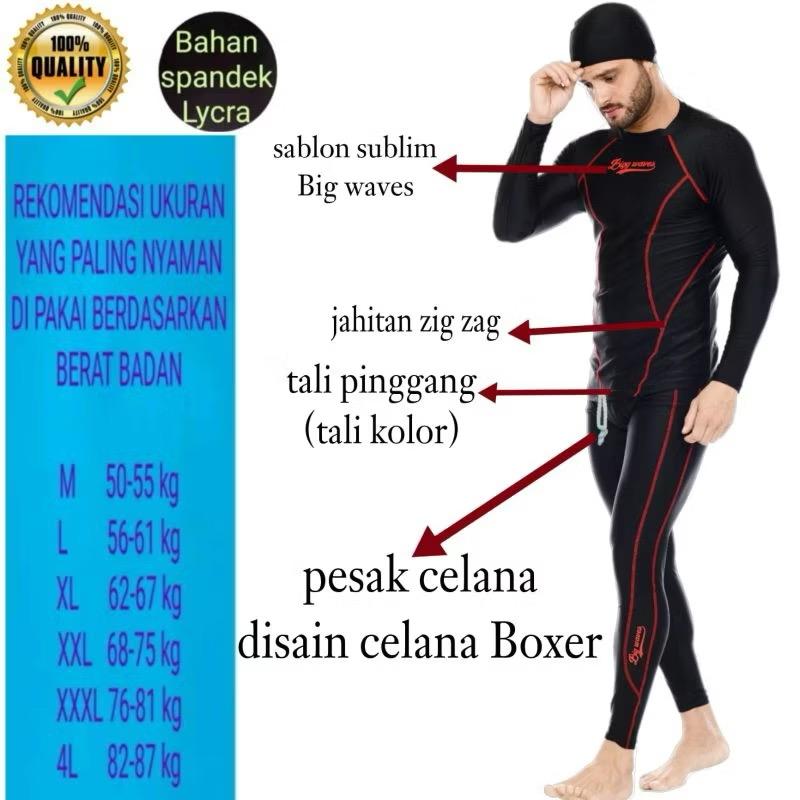 Baju renang pria dan wanita baju renang setelan atas bawah baju renang dewasa baju renang tangan panjang baju renang model selam Outdoor Celana Pakaian 8