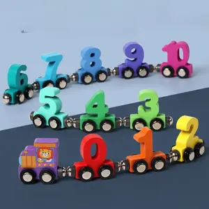 [TM888] Mainan Anak Kereta Api Roda Angka / Mainan Edukasi Kereta Api Beroda 1-10 Magnet / Mainan Angka Magnet Kereta Api