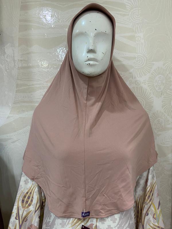Elzatta Hijab Jilbab Bergo Kerudung Instan Spandek - Zaria Casual Nyaman SEKOLAH Standar Panjang Simple 4