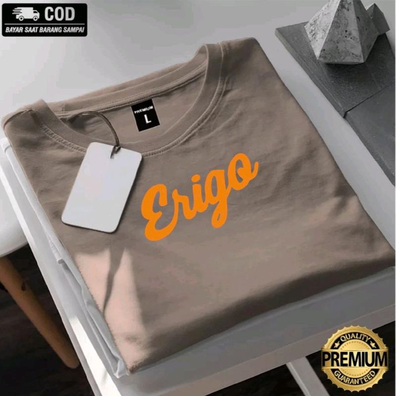 GET 1 PCS (PROMO COD) Kaos Distro Lengan Pendek Pria Wanita Keren 3r!90 CW Logo Oren - 100% Catoon Combed 24s -Kaos Cewek- Katun Kain Lembut Tebal Nyaman T Shirt Lembut kaos  cowok Polos 5