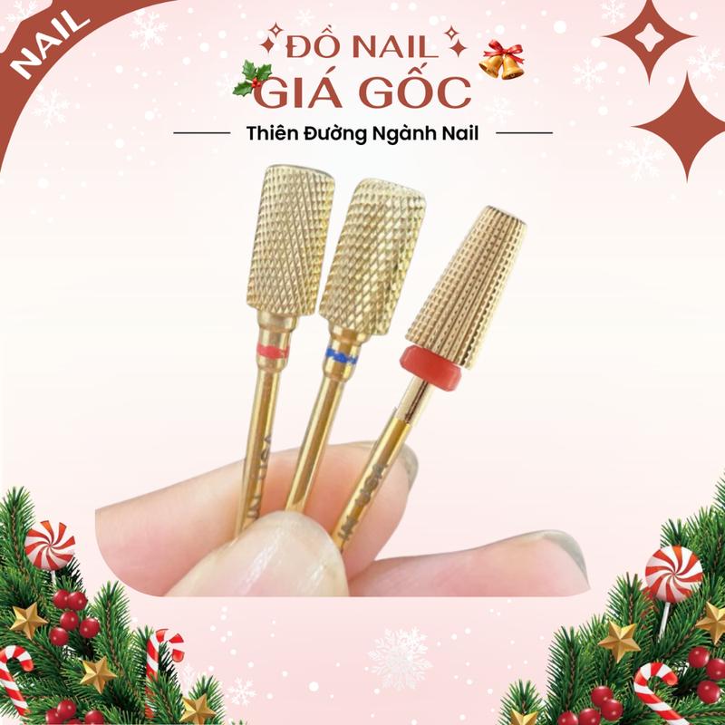  Đầu mài Mỹ vàng gold mài mịn mài khoé phá gel và siêu phá bột gel không nóng móng các loại 