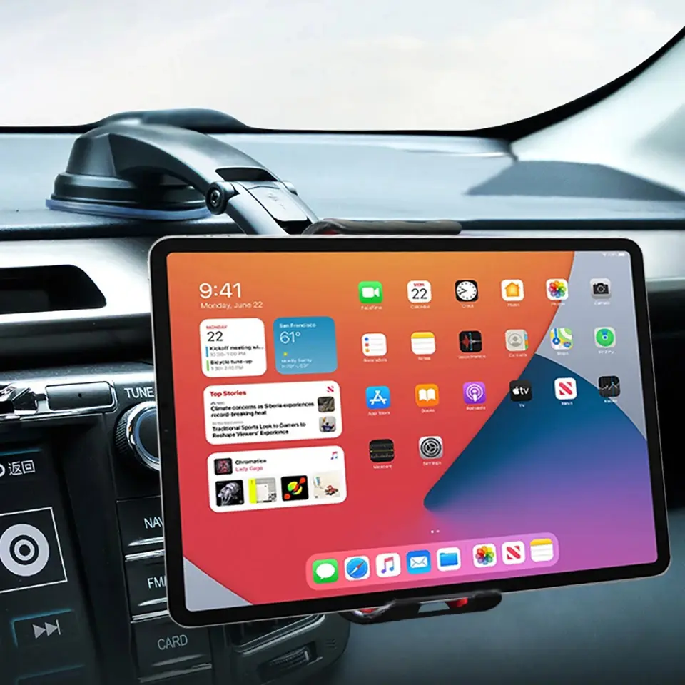 Tablet Phone Holder Mount In Car for Samsung Galaxy Z Fold 4 3 2 IPhone IPad Mini Air Car Sucker Phone Stand Expansion Holders