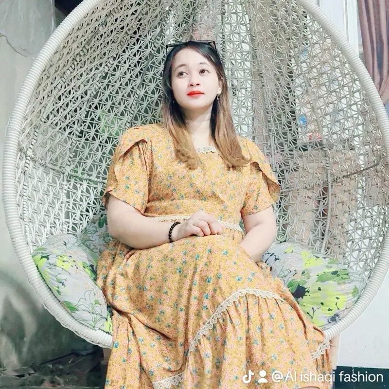 Daster cinta bisui wanita Pendek  lengan rempel LembutDress Rayon Santai 3