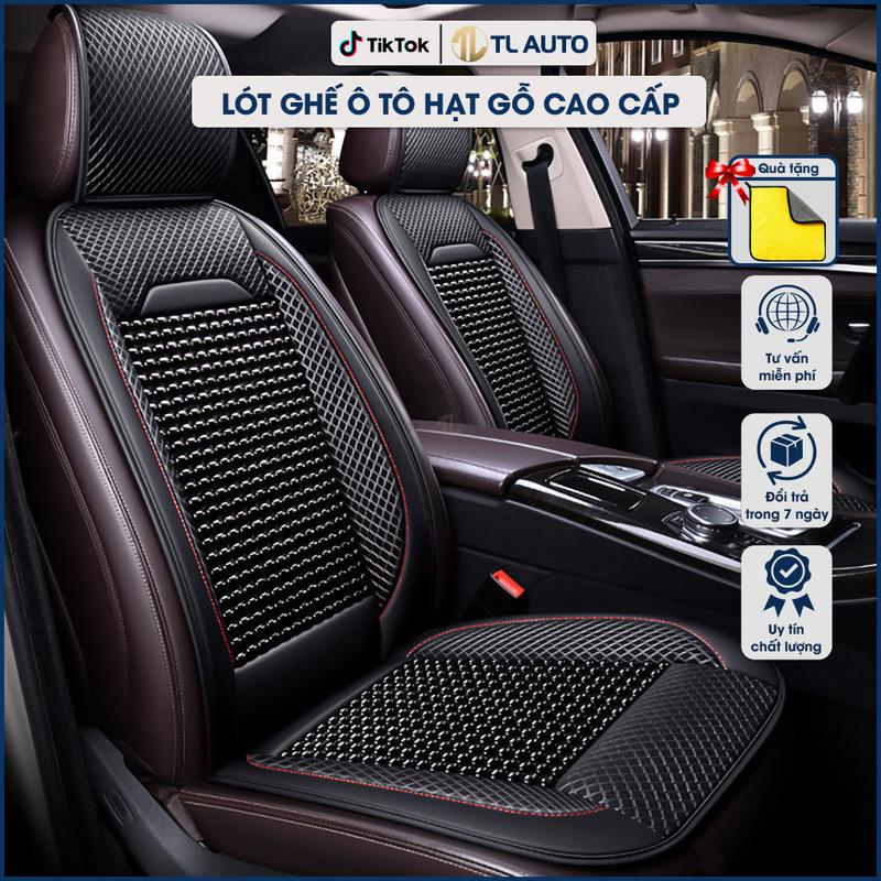 CAO CẤP Lót ghế ô tô hạt gỗ thoáng khí cao cấp đệm áo da bọc trùm ghế oto xe hơi 4,5,7 chỗ xe bán tải