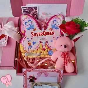 Hampers Snack Box Cokelat Kado Ulang Tahun Valentine Hadiah Pacar Gift Box Buket Murah Hadiah Wisuda Sempro Anniversary Hari Guru Cewek Cowok Chunky Coklat Bear