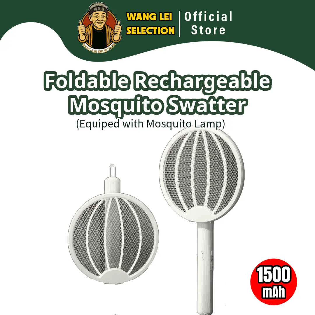 Rechargeable Electric Mosquito Swatter Foldable Mosquito Fly attraction lamp 2in1 use