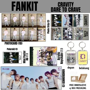 FANKIT CRAVITY DARE TO CRAVE 16 ITEM KPOP UNOFFICIAL ALLEN JUNGMO SERIM WONJIN WOOBIN MINHEE