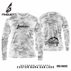 FINQUEST Jersey mancing ,camou hexagone,bisa custom nama