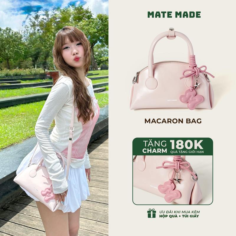   DEAL ĐỘC QUYỀN TIKTOK  Túi Xách Nữ Macaron Bag MATE MADE Túi Xách Cầm Tay Thời Trang - Size 23 