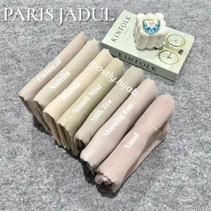 HIJAB SEGIEMPAT PARIS JADUL BY VARISHA / PARIS JADUL TREND TEGAK, TIDAK LETOY