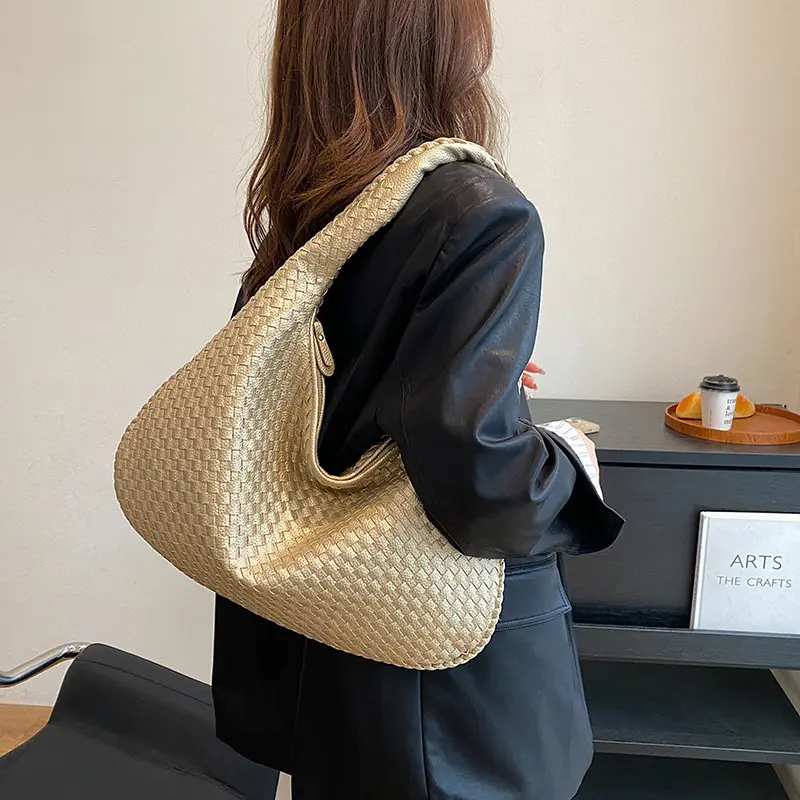All-Match Shoulder Bag, Niche Woven Handbag