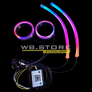 Lampu LED Alis RGB WRGB (MODE BELANG ANTI BINTIK) 30 60 cm Welcome + RGB Matrix ANTI BINTIK Mobil Motor ALIS RGB RUNNING